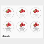 Simple Étiquette de confiture de framboise maison (Feuille)