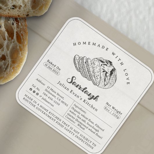 Simple Étiquette de droit de chalet de pâte noire 