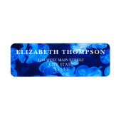 Simple Étiquette de méduse bleue (Devant)