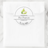 Simple Étiquette de réserve de poires fait maison (Sac)