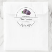 Simple Étiquette de réserves de prune maison (Sac)