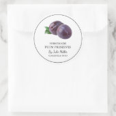 Simple Étiquette de réserves de prune maison (Sac)