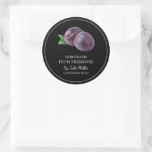 Simple Étiquette de réserves de prune maison (Sac)