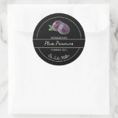 Simple Étiquette de réserves de prune maison (Sac)