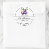 Simple Étiquette de réserves de prune maison (Sac)