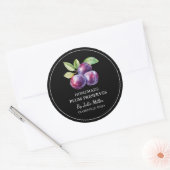 Simple Étiquette de réserves de prune maison (Enveloppe)