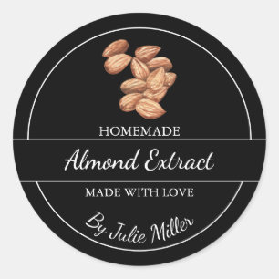 Simple Étiquette d'extraction d'amandes fait maiso
