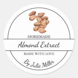 Simple Étiquette d'extraction d'amandes fait maiso