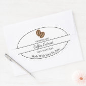 Simple Étiquette d'extraction de café fait maison (Enveloppe)