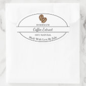 Simple Étiquette d'extraction de café fait maison (Sac)