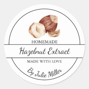 Simple Étiquette d'extraction de noisette fait mai