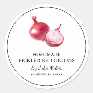 Simple Étiquette d'oignon rouge cuite maison
