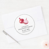 Simple Étiquette d'oignon rouge cuite maison (Enveloppe)