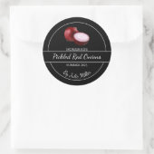 Simple Étiquette d'oignons rouges cuits maison (Sac)