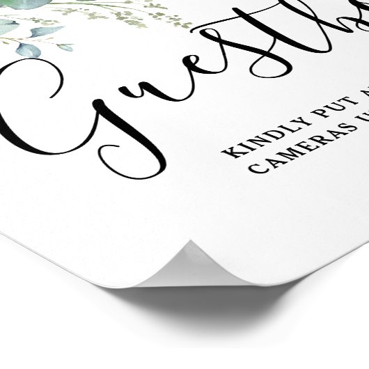 Simple Eucalyptus Greenery Mariage Livre d'or (Coin)