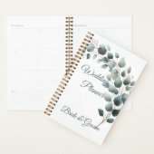Simple Eucalyptus Wedding Planner (Devant avec enveloppe)