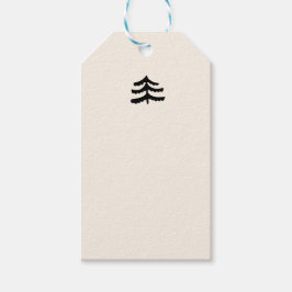Simple Evergreen Cadeaulabel