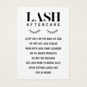 Simple Eyelash Extensions Lash carte de post-soins (Dos)