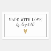 Simple Fabriqué avec Étiquette d'amour (Devant)