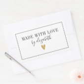 Simple Fabriqué avec Étiquette d'amour (Enveloppe)