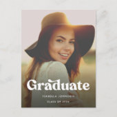 Simple Faire-part de diplôme du secondaire rétro (Devant)