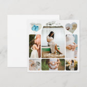 Simple faire-part de future maman en collage de ph (Devant / Derrière)