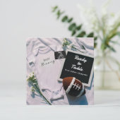 Simple faire-part de grossesse en football américa (Debout devant)