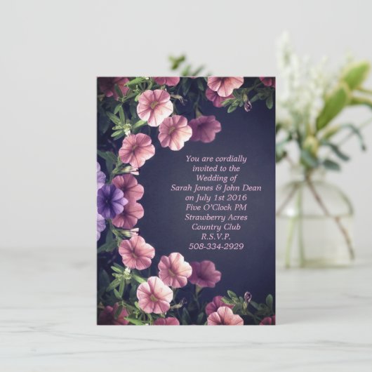 simple faire-part de mariage (Debout devant)