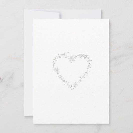 simple faire-part de mariage (Dos)