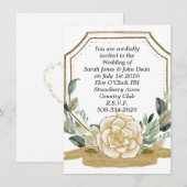 simple faire-part de mariage (Devant / Derrière)