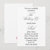 simple faire-part de mariage (Devant / Derrière)