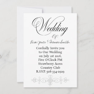 simple faire-part de mariage
