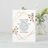 simple faire-part de mariage (Debout devant)