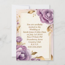 simple faire-part de mariage