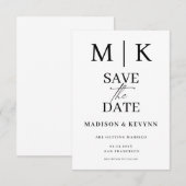 Simple Faire-Part de Mariage (Devant / Derrière)