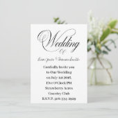 simple faire-part de mariage (Debout devant)