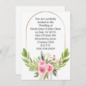 simple faire-part de mariage (Devant / Derrière)