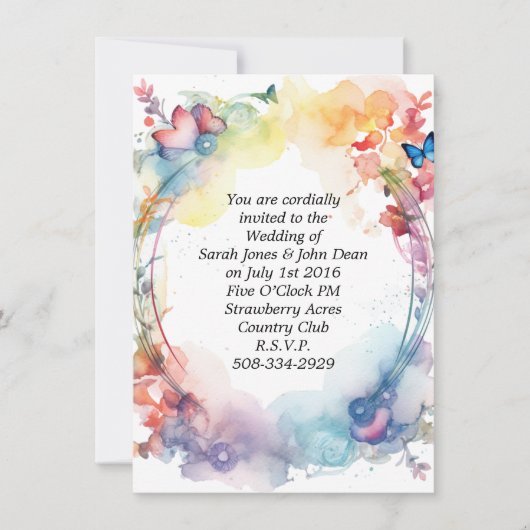 simple faire-part de mariage (Devant)