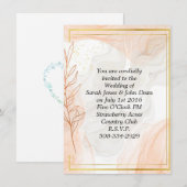simple faire-part de mariage (Devant / Derrière)