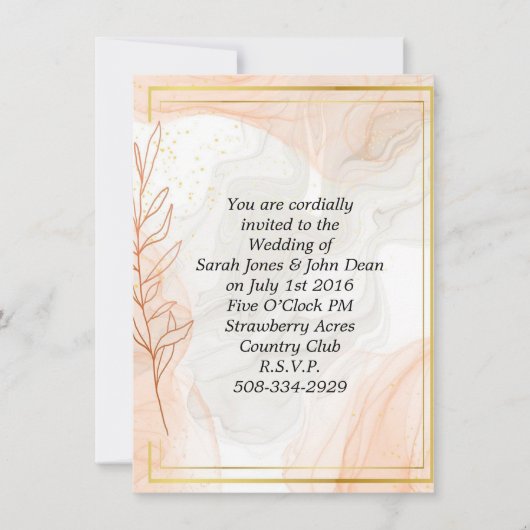 simple faire-part de mariage (Devant)