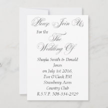 simple faire-part de mariage