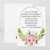 simple faire-part de mariage (Devant / Derrière)