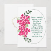 simple faire-part de mariage (Devant / Derrière)