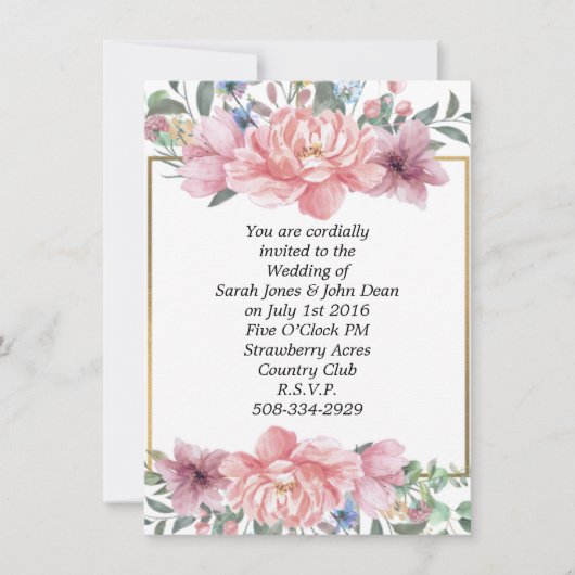 simple faire-part de mariage (Devant)