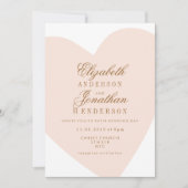 Simple Faire-part de mariage de calligraphie du co (Devant)