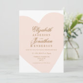 Simple Faire-part de mariage de calligraphie du co (Debout devant)