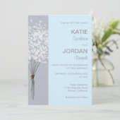 Simple Faire-part de mariage floral Bouquet (Debout devant)