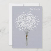 Simple Faire-part de mariage floral Bouquet (Dos)