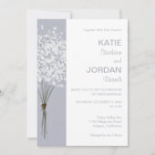 Simple Faire-part de mariage floral Bouquet (Devant)