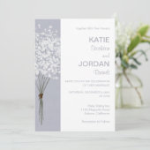 Simple Faire-part de mariage floral Bouquet (Debout devant)